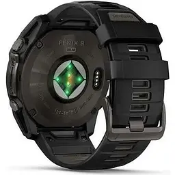 Смарт-годинник Garmin Fenix 8 51mm Solar Sapphire Carbon Gray DLC Titanium w. Black/Pebble Gray S. Band (010-02907-10/11) - мініатюра 4