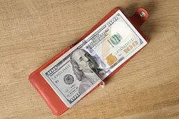 Чоловічий шкіряний затиск для купюр SHVIGEL 11,5х7,5 см acs0015861 - мініатюра 4