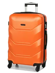 Валіза середня M Madisson Snowball 32303 пластикова 70л Помаранчевий