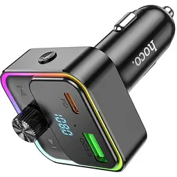 FM-трансмітер Hoco E81 Fantasy Black (6942007612296) [142008] - мініатюра 2
