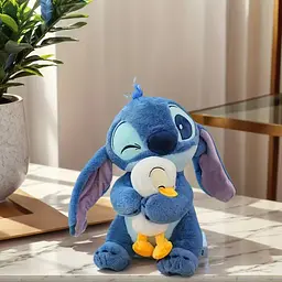 М’яка іграшка Стіч з каченям 30 см плюшева обіймашка антистрес Disney - мініатюра 4