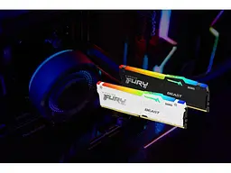 Модуль пам'яті Kingston FURY 16 GB DDR5 5600 MHz Beast White RGB (KF556C40BWA-16)