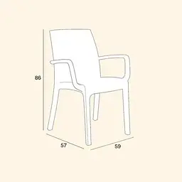 Стілець Bica Verona armchair коричневий (9193.3) - мініатюра 4