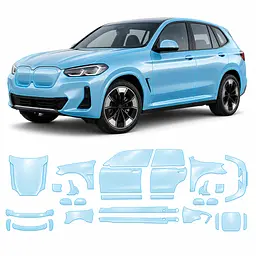 Антигравійна захисна бронеплівка за лекалами для BMW iX3 G08 2020-2025 - повний кузов