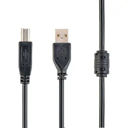 Кабель Maxxter USB 2.0 AM/BM 1.8 m Black [UF-AMBM-6] [119067] - мініатюра 1
