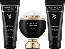 Набір Afnan Perfumes Souvenir Desert Rose (edp/100ml + sh/gel/100ml + b/lot/100ml)