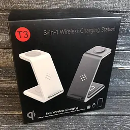 Зарядний пристрій T3 3-в-1 (iPhone Watch AirPods) 15 W FAST - мініатюра 2