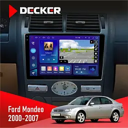 Штатна магнітола Ford Mondeo 2000-2007 Climate Decker D9-009 4x64, DSP, 4G, 2k Decker (НФ-00008179)