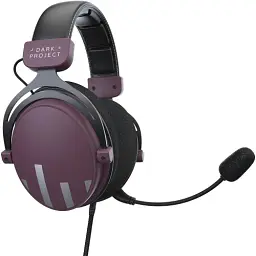 Навушники Dark Project HS4 Wired Purple/Black, Mini jack + USB, знімний мікрофон, 16 Ом, 96 дБ, кабель 2 м (DPO-HS-5004) - мініатюра 2