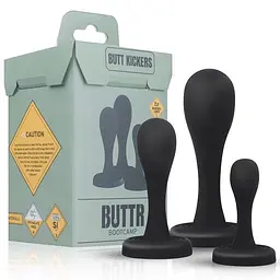 Набір анальних пробок Buttr Butt Kickers Butt Plug Training Set