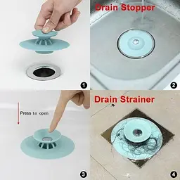 Сіточка в раковину "Flex Drain Stop, Фіолет" із силікону корка для кухонної мийки (роковини), клік клиць (ST) - мініатюра 5