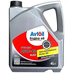 Моторна олива AvtOil Engine oil Dynamic 10W-40, 4 л