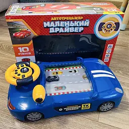 Інтерактивна іграшка машинка тренажер «Маленький Драйвер» зі звуком і підсвіткою - мініатюра 3