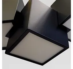 Підвісна LED-люстра Artlight BO2477/7BK із сімома кубічними плафонами, чорна, 44 Вт, від 13-20 м² - мініатюра 4