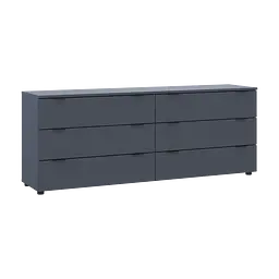 Комод Doros Рон 9 Графіт 6 Шухлядок 160х38х62 (41516176) - мініатюра 5
