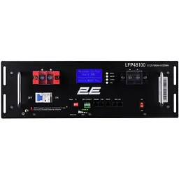 Акумулятор 2E LFP48100 19" LCD 16S LiFePo4 48V 100Ah (2E-LFP48100-LCD) - мініатюра 3