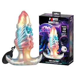 Фалоімітатор Power Monsters Ebon Leviathan, 18 см (мульті)