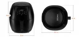 Аэрогриль Аэрофритюрница Zeegma Knapper GRAND Black - мініатюра 7