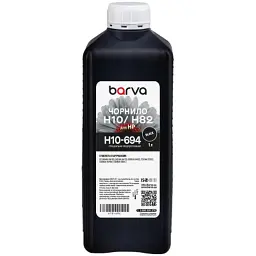 Чорнило Barva HP 10/13/82/88 1L black, water-soluble (H10-694)