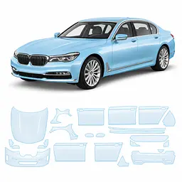 Антигравійна захисна бронеплівка за лекалами для BMW 7 Series G11/G12 2015-2019 - повний кузов