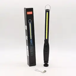 Акумуляторний LED ліхтар Bailong BL-821 з магнітом кліпсою та USB cвітлодіодний для кемпінгу 500 lm Чорний - мініатюра 9