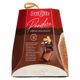Уцінка. Кекс Dal Colle Pandoro Triplo Choccolate три шоколада 750 г - мініатюра 4
