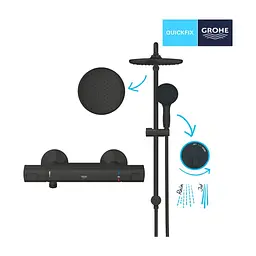 Душовий гарнітур Grohe QuickFix Start Black (UA303908T2) - мініатюра 7