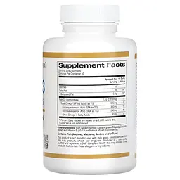 Жирні кислоти California Gold Nutrition Omega 3 Premium Fish Oil 100 рибних капсул - мініатюра 2
