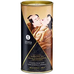 Масажна олія Shunga Aphrodisiac Warming Oil кава, 100 мл - мініатюра 4