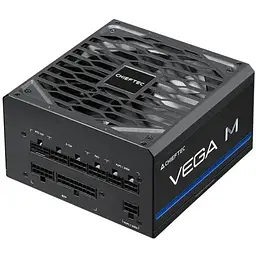 Блок живлення Chieftec Vega M (850W), >90%, 80+ Gold, 135мм FDB, 1xMB 24pin(20+4), 2xCPU 8pin(4+4), 3xMolex, 6xSATA, 4xPCIe 8pin(6+2), 1xPCIe GEN5 16pin, Fully Modular