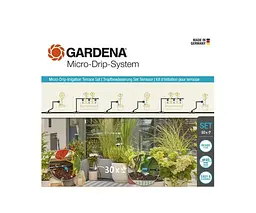 Комплект поливу Gardena Micro-Drip-System Terrace Set на 30 рослин (13400-20) - мініатюра 2