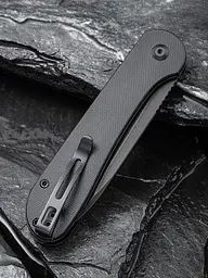 Ніж складаний туристичний Civivi Elementum Pocket, (8.9 см) 14C28N/G10 чорний - мініатюра 6
