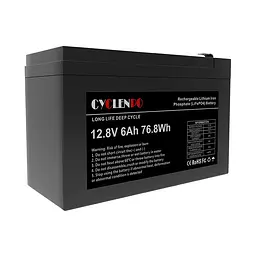 Акумуляторна батарея літій-залізо-фосфатна 12.8В 6Аг Cyclen 12.8V 6AH LiFePo4 (44-00079) - мініатюра 4