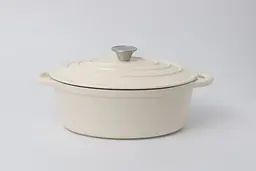 Каструля чавунна овальна Tierra кремова 30x23xсм 4,2л 830089 NOIS