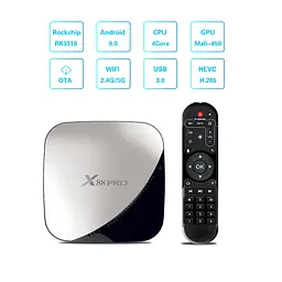 Android TV приставка Rockchip TV Box X88 Pro |RK3318, 4GB RAM, 64GB ROM| - мініатюра 3