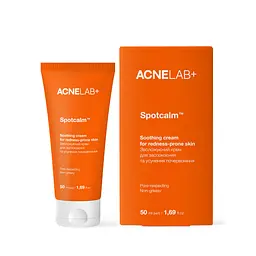 Зволожуючий крем для заспокоєння та усунення почервоніння Spotcalm Soothing cream for redness-prone skin ACNELAB+ 50 мл - мініатюра 6