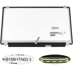 УЦІНКА! Матриця 15.6" B156HTN03.3 (1920*1080 40pin LED SLIM(вертикальні вушка) матова роз'єм праворуч внизу) для ноутбука