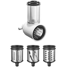 Набір з 3 насадок KitchenAid м'ясорубка, протирка, овочерізка (5KSM2FPPC) - мініатюра 2