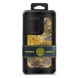 Кожаный чехол для Apple iPhone 15 Pro, Harder Nagas, желтый, термополиуретан ТПУ + экокожа с имитацией кожи Наги, панель, защита корпуса, противоударный, микрофибра, рамка вокруг камеры, защита всего корпуса, (ARM76736) - мініатюра 3