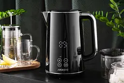 Електрочайник Ardesto Elegance Otter LED дисплей подвійні стінки 1.7 л чорний глянець (EKL-X53E) - мініатюра 9