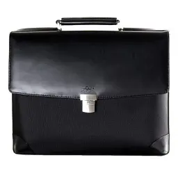 Портфель для ноутбука 14" Fouquet NBC-1002M, Black, ультраміцний нейлон 1680 Den, ручка та оздоблення з високоякісної шкіри - мініатюра 2