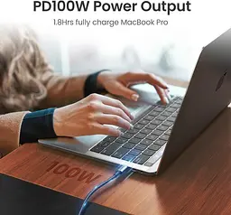 Кабель Ugreen US334 USB-C to USB-C 2.0 100W 5A алюмінієвий 2 м Чорний (70645) - мініатюра 3