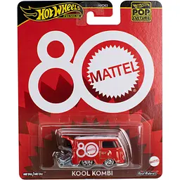 Колекційна модель машинки Hot Wheels Поп культура Volkswagen Kool Kombi Mattel 80th (JBL68) - мініатюра 6