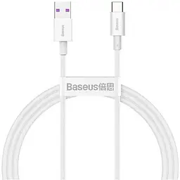 Кабель Baseus Superior Series Fast Charging Data Cable USB to Type-C 66W 1 м Білий