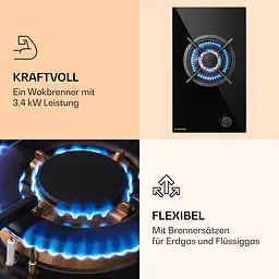 Газова варильна поверхня Klarstein Goldflame (10036336) - мініатюра 3
