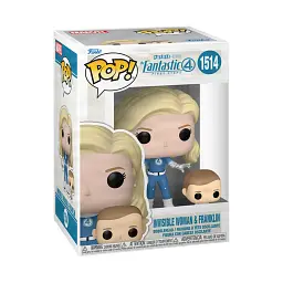 Набор игровых фигурок Funko POP Фантастическая четвёрка Первые шаги Женщина-невидимка и Франклин