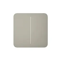 Розумний двоклавішний прохідний вимикач Ajax LightSwitch (2-gang/2-way) Jeweller (olive/оливковий) (26-00412)