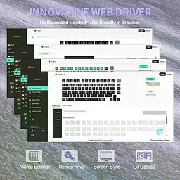 Ігрова бездротова механічна клавіатура Attack Shark X820 Ultra / Три режими підключення / Pre-Lubed Linear Switch / White - мініатюра 7