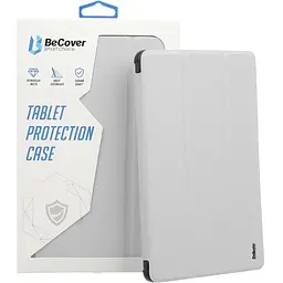Чохол-книжка BeCover Soft Edge TPU з кріпленням Apple Pencil для Apple iPad Pro 11" M4 2024 Gray (711715) - мініатюра 5