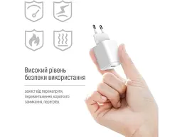Мережевий зарядний пристрій ColorWay 18 W White (CW-CHS063Q-WT) - мініатюра 8